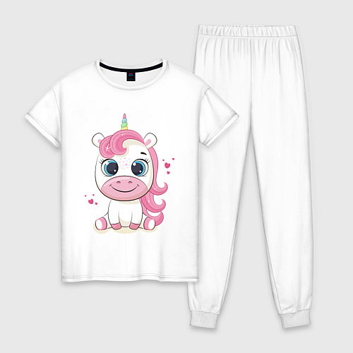 Женская пижама Unicorn Kid / Белый – фото 1