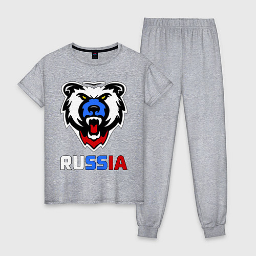 Женская пижама Русский медведь / Меланж – фото 1