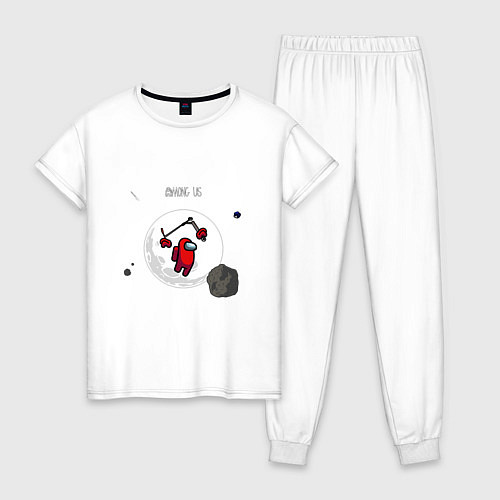 Женская пижама Among us самокат фристайл / Белый – фото 1