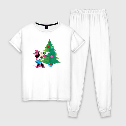 Женская пижама Christmas Minnie / Белый – фото 1