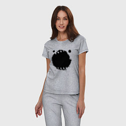 Пижама хлопковая женская Бездна, цвет: меланж — фото 2