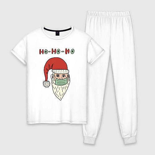 Женская пижама Ho-ho-ho / Белый – фото 1