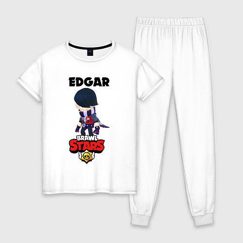 Женская пижама BRAWL STARS EDGAR / Белый – фото 1