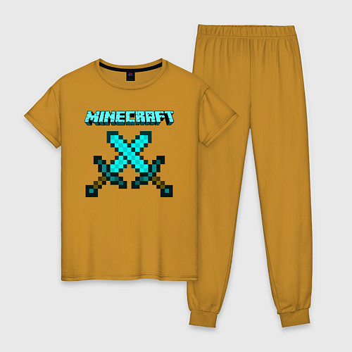 Женская пижама Minecraft / Горчичный – фото 1
