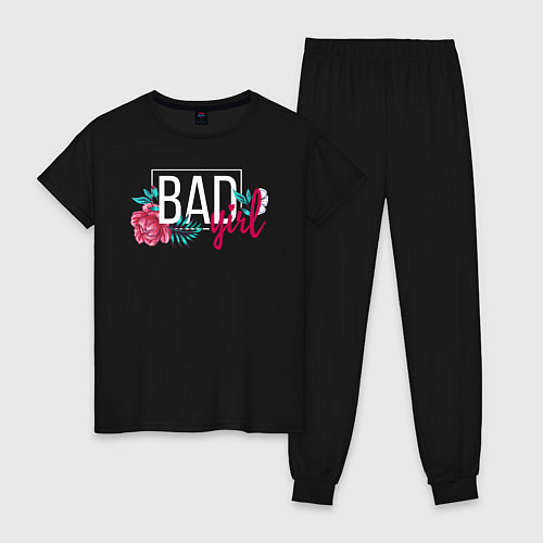 Женская пижама Bad girl / Черный – фото 1