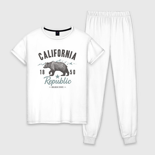 Женская пижама California / Белый – фото 1