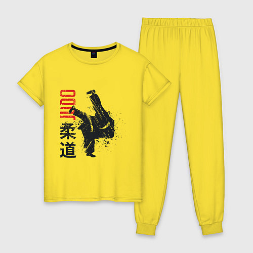 Женская пижама Дзюдо / Желтый – фото 1