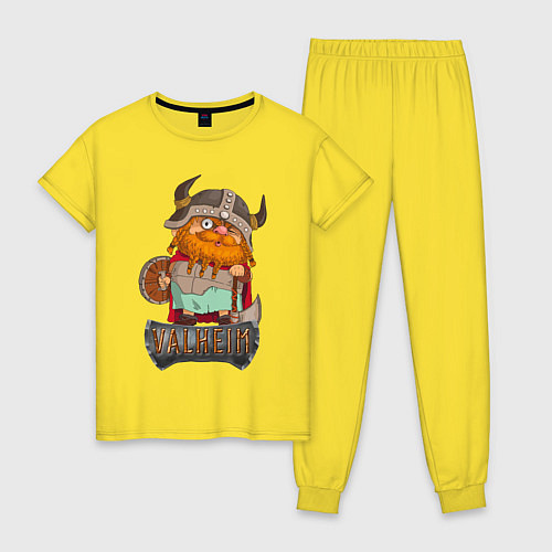 Женская пижама Valheim / Желтый – фото 1
