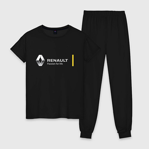 Женская пижама Renault Passion for life / Черный – фото 1