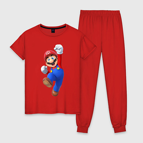 Женская пижама Марио / Красный – фото 1
