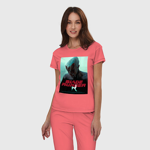 Женская пижама Слезы в дожде Blade Runner / Коралловый – фото 3