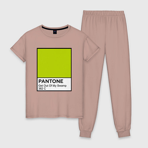 Женская пижама Shrek: Pantone Color / Пыльно-розовый – фото 1