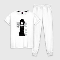 Пижама хлопковая женская Иная Мэй Мисаки, цвет: белый