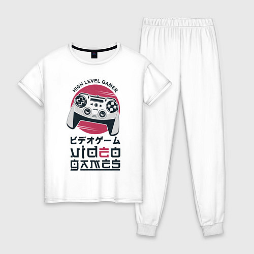 Женская пижама HIGH LEVEL GAMER TOKIO ГЕЙМЕР / Белый – фото 1