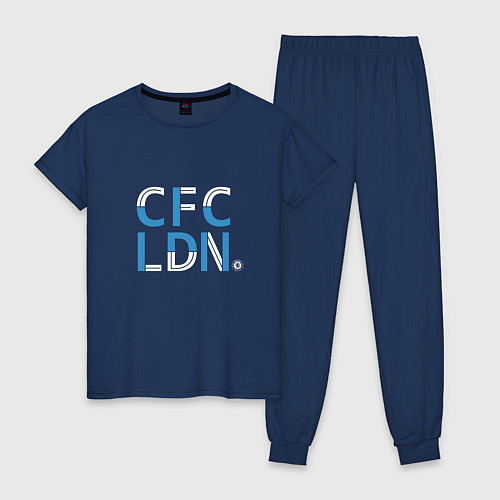 Женская пижама FC Chelsea CFC London 202122 / Тёмно-синий – фото 1