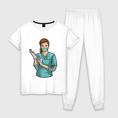 Женская пижама Медсестра Nurse Z / Белый – фото 1
