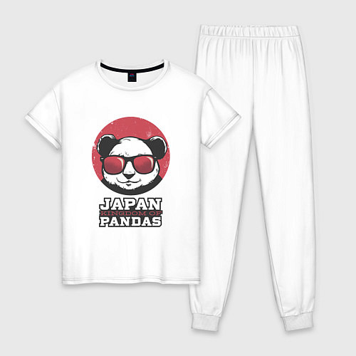 Женская пижама Japan Kingdom of Pandas / Белый – фото 1