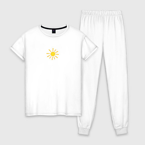 Женская пижама Солнышко / Белый – фото 1
