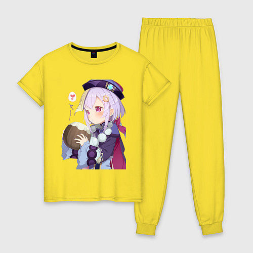 Женская пижама Ци Ци Кокосовое молоко / Желтый – фото 1