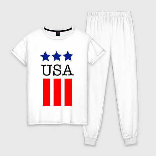 Женская пижама США / Белый – фото 1