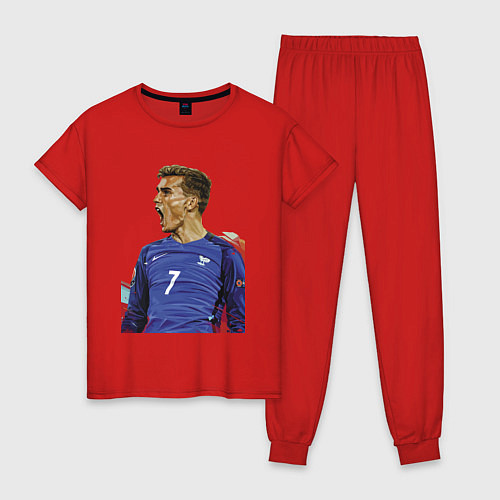 Женская пижама Antoine Griezmann / Красный – фото 1