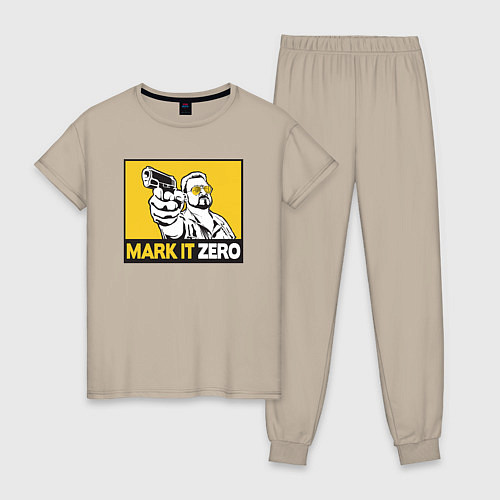 Женская пижама Mark It Zero Большой Лебовски / Миндальный – фото 1