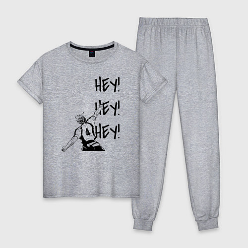 Женская пижама ХЕЙ! ХЕЙ! ХЕЙ! Юу Нишиноя Haikyu!! / Меланж – фото 1