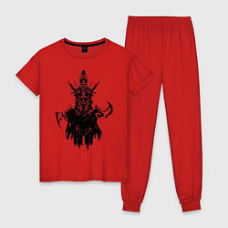 Пижама хлопковая женская Мортред Phantom Assasin DOTA2, цвет: красный