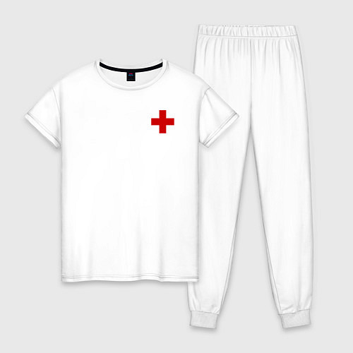 Женская пижама Hospital Classic / Белый – фото 1