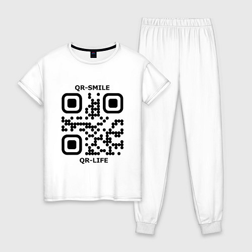 Женская пижама QR-SMILE / Белый – фото 1