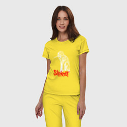 Пижама хлопковая женская SLIPKNOT СЛИПКНОТ Z, цвет: желтый — фото 2