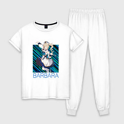 Пижама хлопковая женская Барбара Genshin Impact, цвет: белый