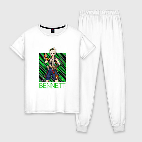 Женская пижама Беннетт Genshin Impact / Белый – фото 1