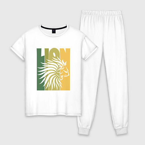 Женская пижама Jamaica Lion / Белый – фото 1