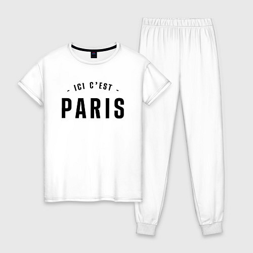 Женская пижама ICI CEST PARIS МЕССИ / Белый – фото 1