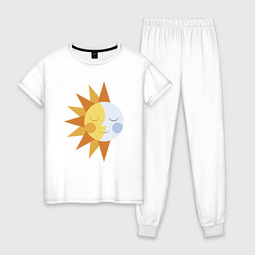 Женская пижама Sun and Moon / Белый – фото 1