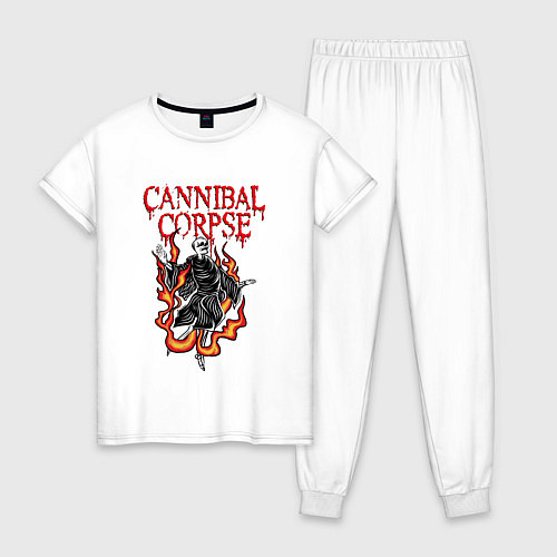 Женская пижама Cannibal Corpse Труп Каннибала Z / Белый – фото 1