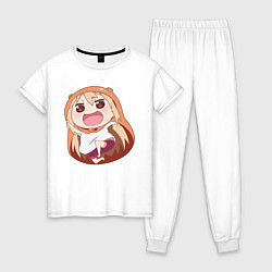 Пижама хлопковая женская Umaru, цвет: белый