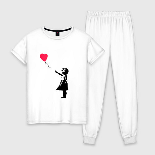 Женская пижама Balloon Girl / Белый – фото 1