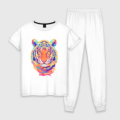 Женская пижама Color Tiger / Белый – фото 1