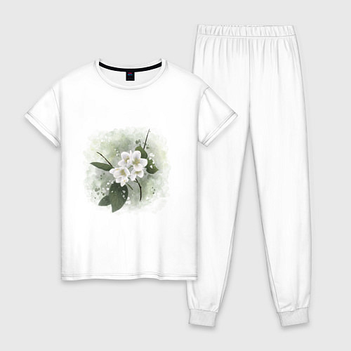 Женская пижама Ароматный жасмин / Белый – фото 1