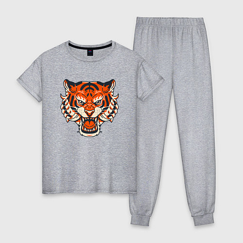 Женская пижама Super Tiger / Меланж – фото 1