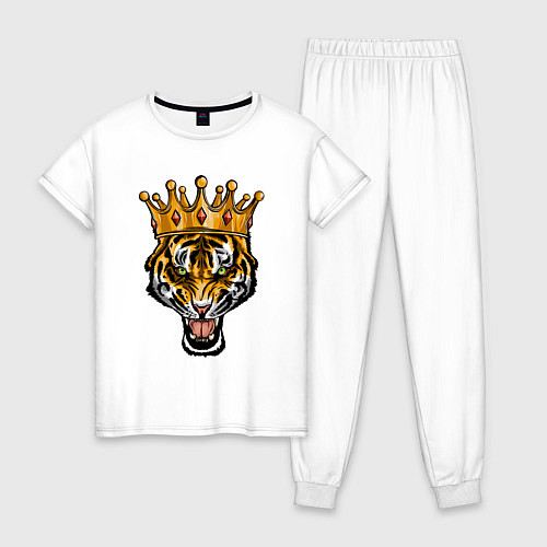 Женская пижама Царь тигр / Белый – фото 1