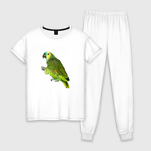 Женская пижама Попугайчик / Белый – фото 1