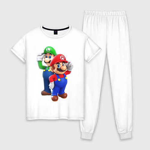 Женская пижама Mario Bros / Белый – фото 1
