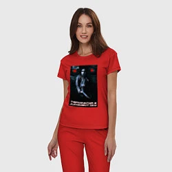 Пижама хлопковая женская Terminator JD, цвет: красный — фото 2
