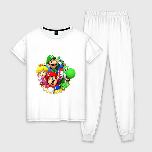 Женская пижама Mario wii / Белый – фото 1