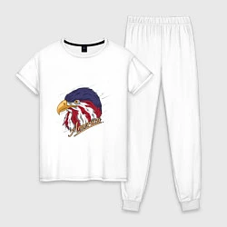 Пижама хлопковая женская White Eagle, цвет: белый