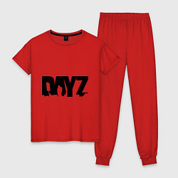 Пижама хлопковая женская DayZ, цвет: красный
