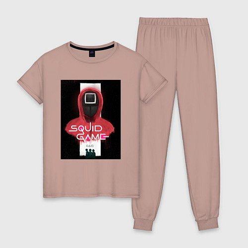 Женская пижама Squid gamee / Пыльно-розовый – фото 1